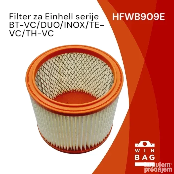 Vhbw Filtro A Piega Compatibile Con Aspiratori Einhell: BT-VC 1500 SA 5, Duo 1250, Inox 1100 E Altri