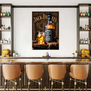Jack Daniels Ukrasne table print na medijapanu za Kafić,Bar