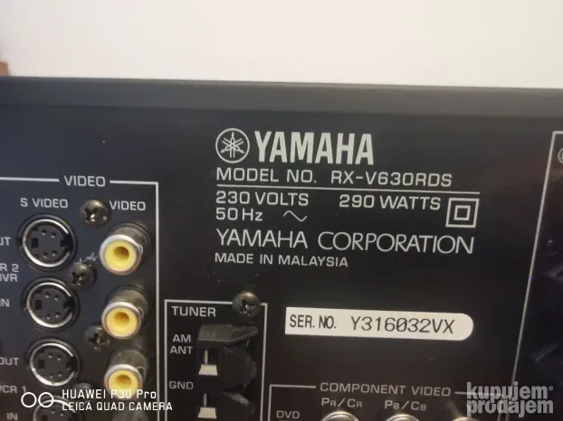 Yamaha rx v 630 rds