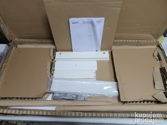 Radni Sto sa Fiokom 110x74x50cm Beli- MDF