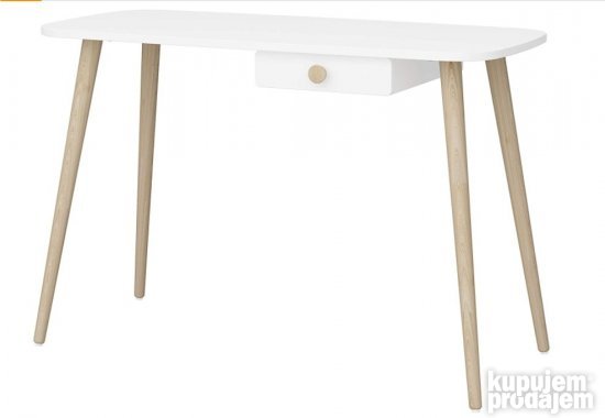 Radni Sto sa Fiokom 110x74x50cm Beli- MDF