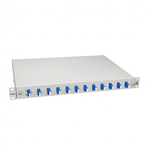 FO Splice box 19", 24 vlakna, LC adapteri, 9/125um OS2 ECO