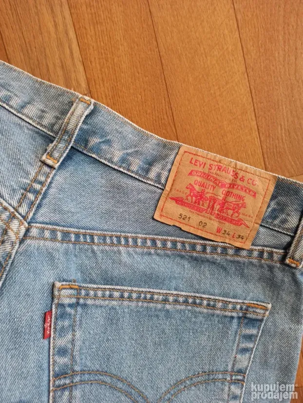 Levis 521 Straight Fit W34/L34 kao W32/L34 Top HQ
