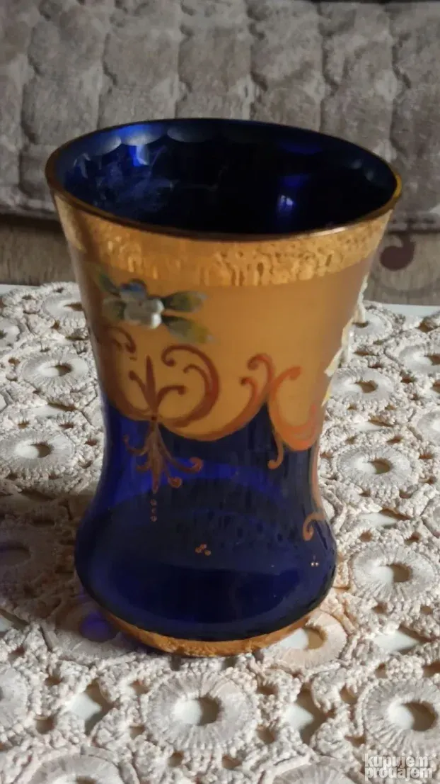 Bohemia kobalt vaza