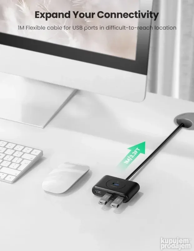 USB 3.0 Hub 1/4 1m Ugreen CR113
