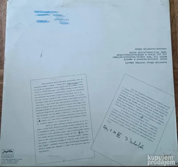 Drago Mlinarec-Sabrano LP (1980)