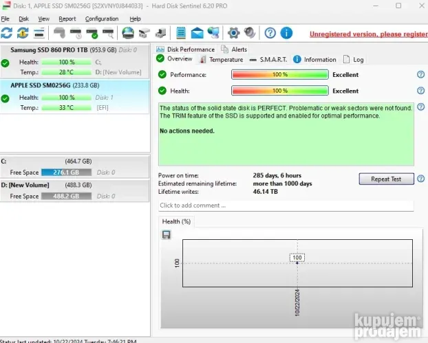 SSD za apple MacBook Air/Pro Retina 256GB