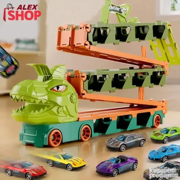 3u1 Najveći šleper kamion 8 automobila i trkačka staza