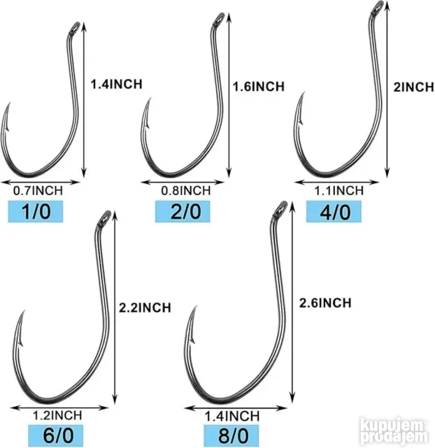 Somovske udice 10kom.