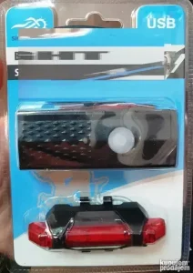 Set prednja i zadnja lampa za biciklu USB