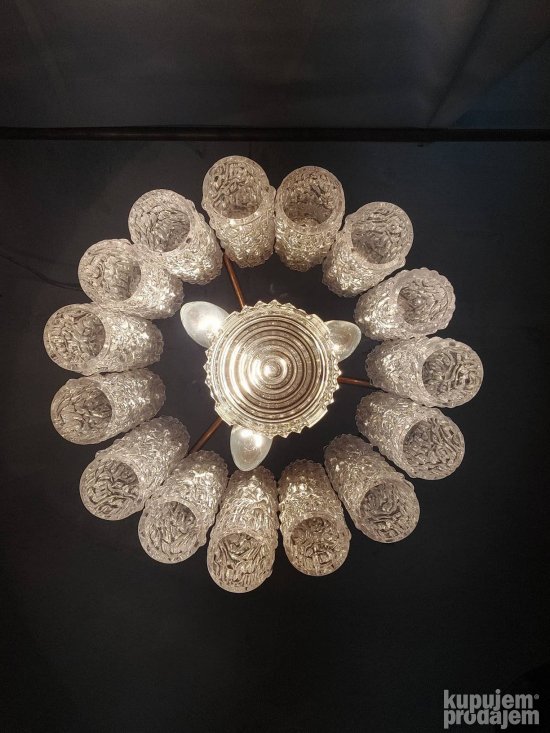 Mid-Century Murano Chandelier by Toni Zuccheri for Venini