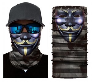 V For Vendetta Bandana Marama Sal Potkapa Maska Model 4 Kapa