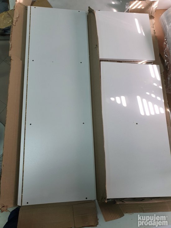 Ormaric sa 6 Polica Beli 61.5x29.5x91.5cm- Alsapan