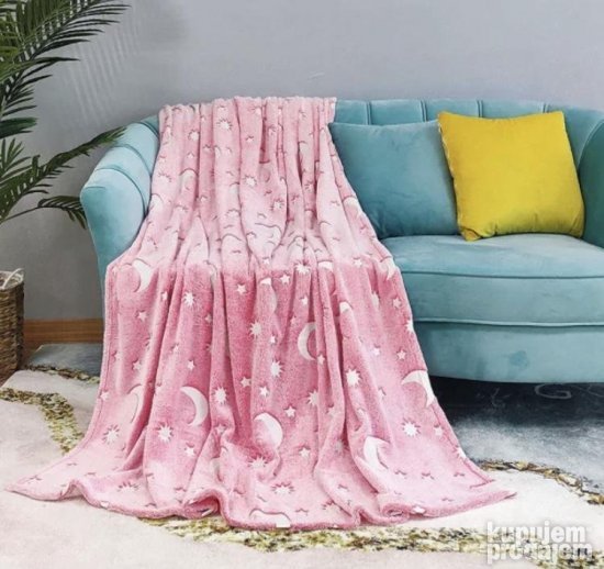 Magično Glowy Ćebe Koje SVETLI u MRAKU - Roze