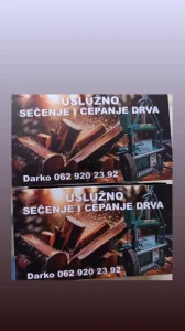 Usluzno secenje i cepanje drva za ogrev