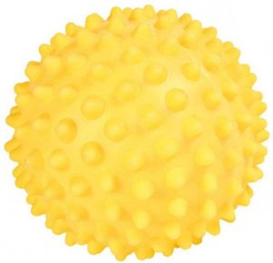 Ježasta Loptica Za Pse 16 cm Žuta