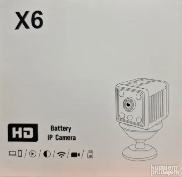Prenosiva mini wi-fi kamera X6