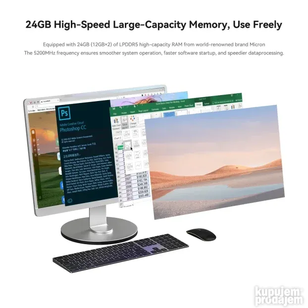 Beelink EQ Intel i5-12450H 8C/12T, 24GB DDR5, 500GB, Win11PR