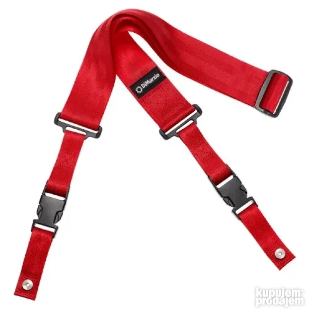 DiMarzio DD2200RD 2 Inch Nylon ClipLock Guitar Strap