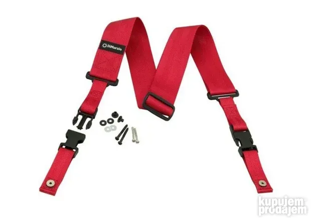 DiMarzio DD2200RD 2 Inch Nylon ClipLock Guitar Strap