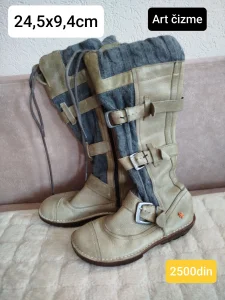 Barefoot friendly ženske kožne čizme Art 24,5cm