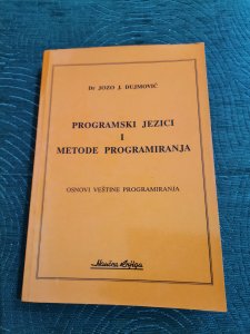 Programski jezici i metode programiranja -Jozo Dujmović