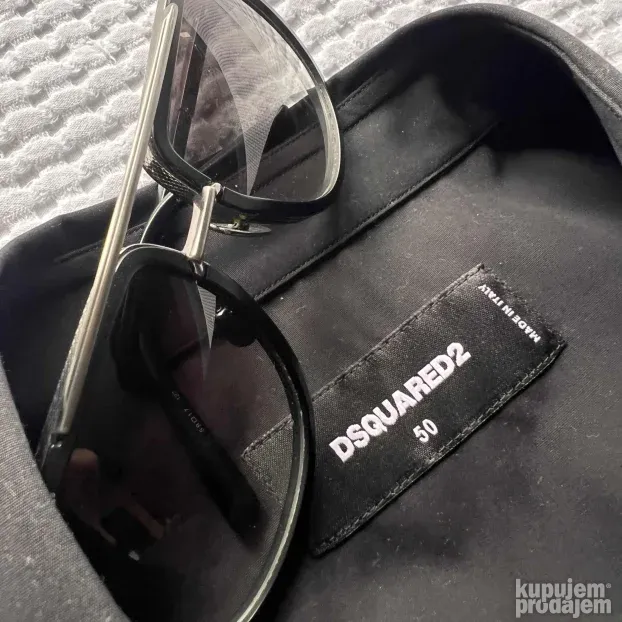 DSQUARED2 ORIGINAL muska crna kosulja 50 ili M - L KAO NOVA