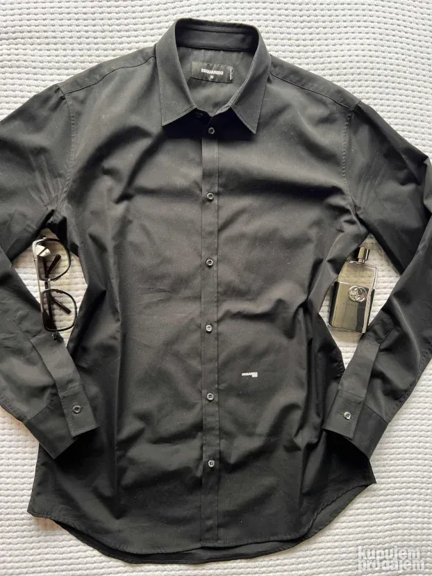 DSQUARED2 ORIGINAL muska crna kosulja 50 ili M - L KAO NOVA