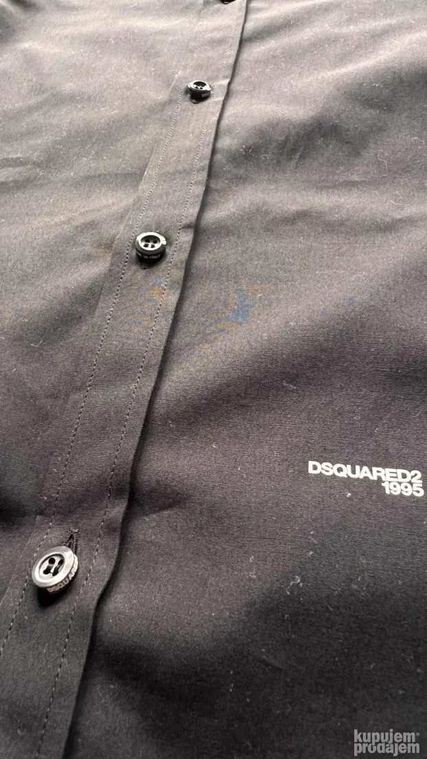 DSQUARED2 ORIGINAL muska crna kosulja 50 ili M - L KAO NOVA