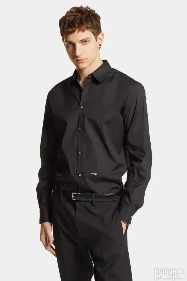 DSQUARED2 ORIGINAL muska crna kosulja 50 ili M - L KAO NOVA