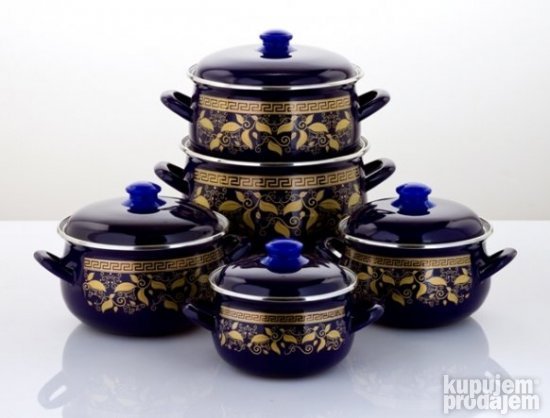 serpe serpa emajl emajlirana emajlirani komplet 1/10 (Novo)