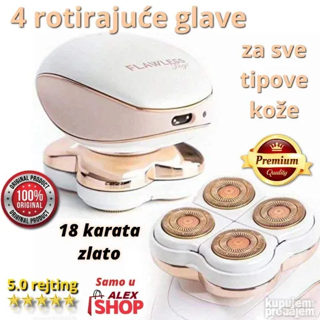 Bežični depilator za telo nežno uklanjanje dlačica