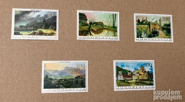 LOKALNA UMETNOST- slike iz XIX veka, 5 mint markica, 1968