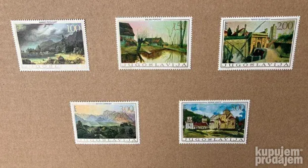LOKALNA UMETNOST- slike iz XIX veka, 5 mint markica, 1968