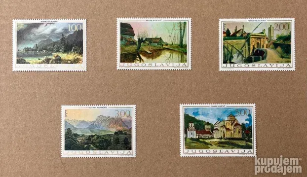 LOKALNA UMETNOST- slike iz XIX veka, 5 mint markica, 1968