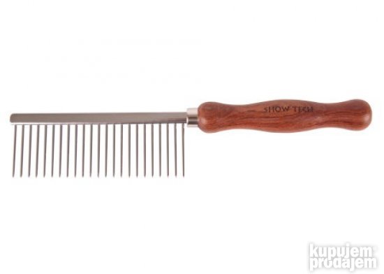 Češelj sa drvenom drškom Pro ROSEWOOD Show Tech, 23,5cm