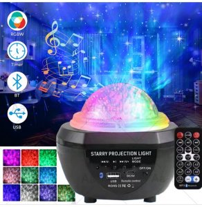 Projektor zvezdano nebo Zvucnik Disco rasveta laser