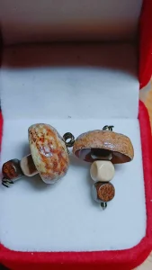 Mindjuše naušnice pečurkice žir novo