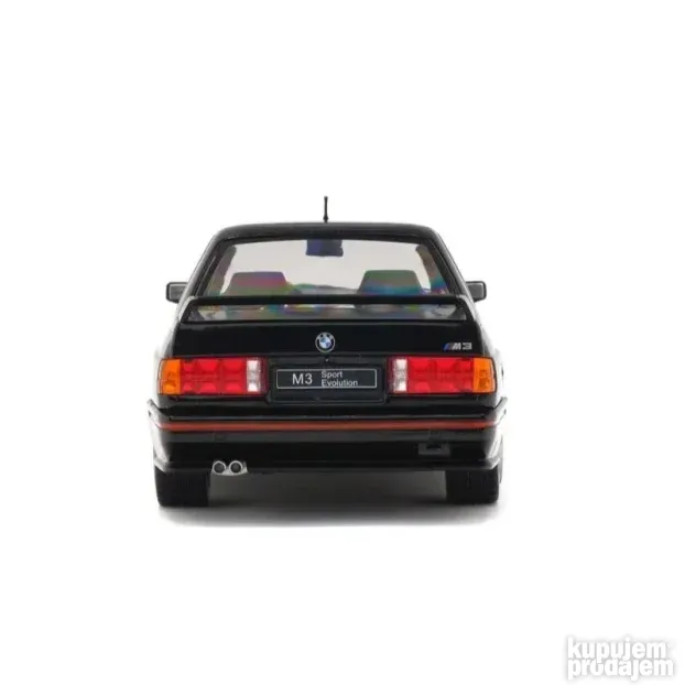 Solido BMW E30 SPORT EVO - Black - 1990, 1:18