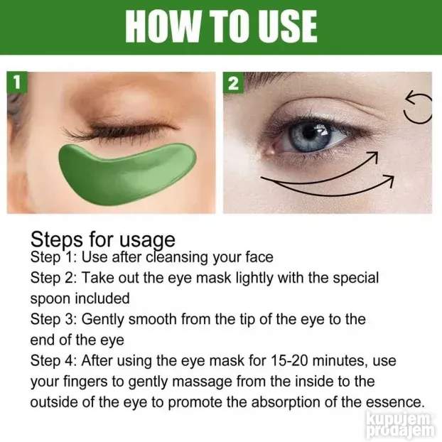 Maska za podocnjake Maska protiv podocnjaka GelMaska za lice