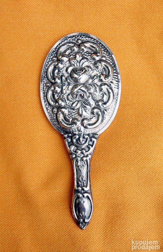 Vintage ručno reljefno damsko ogledalo