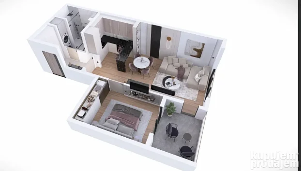 Čair, 2.0 dvosoban, 50 m²