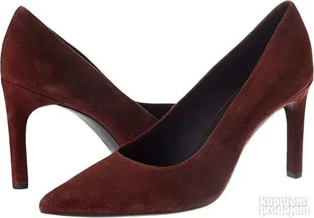 % GEOX FAVIOLA ORIGINAL NOVE bordo kozne salonke stikle 39
