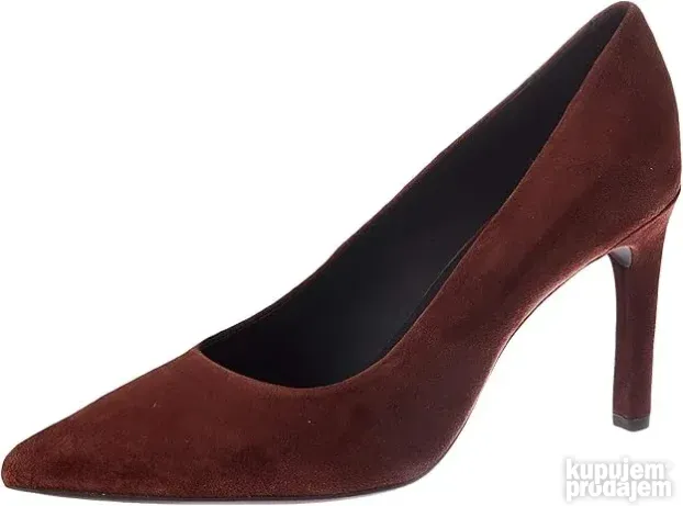 % GEOX FAVIOLA ORIGINAL NOVE bordo kozne salonke stikle 39