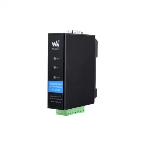 Rail-Mount Serial Server, RS232/485/422 to RJ45