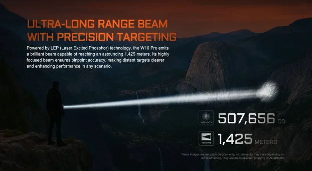 ACEBEAM W10 Pro domet do 1425m