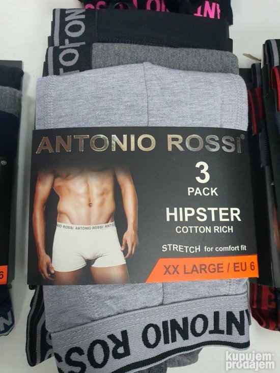 Muske Bokserice XXL-Velicina 3Komada - Antonio rossi
