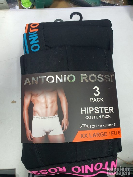 Muske Bokserice XXL-Velicina 3Komada - Antonio rossi