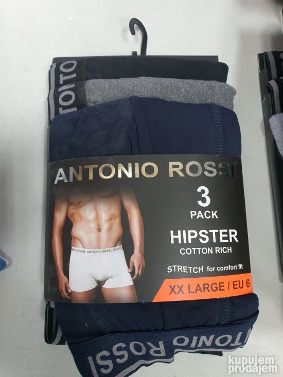 Muske Bokserice XXL-Velicina 3Komada - Antonio rossi
