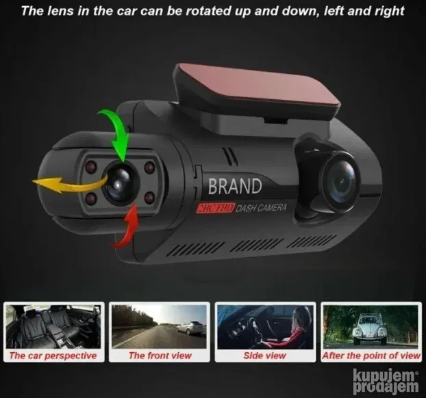 Vehicle BlackBox DVR - Dual Lens - 1080P